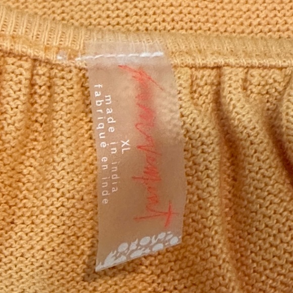 Free People Movement Rundown Tunic Top Marigold Open Back Oversized Slouchy NWT - Picture 13 of 16